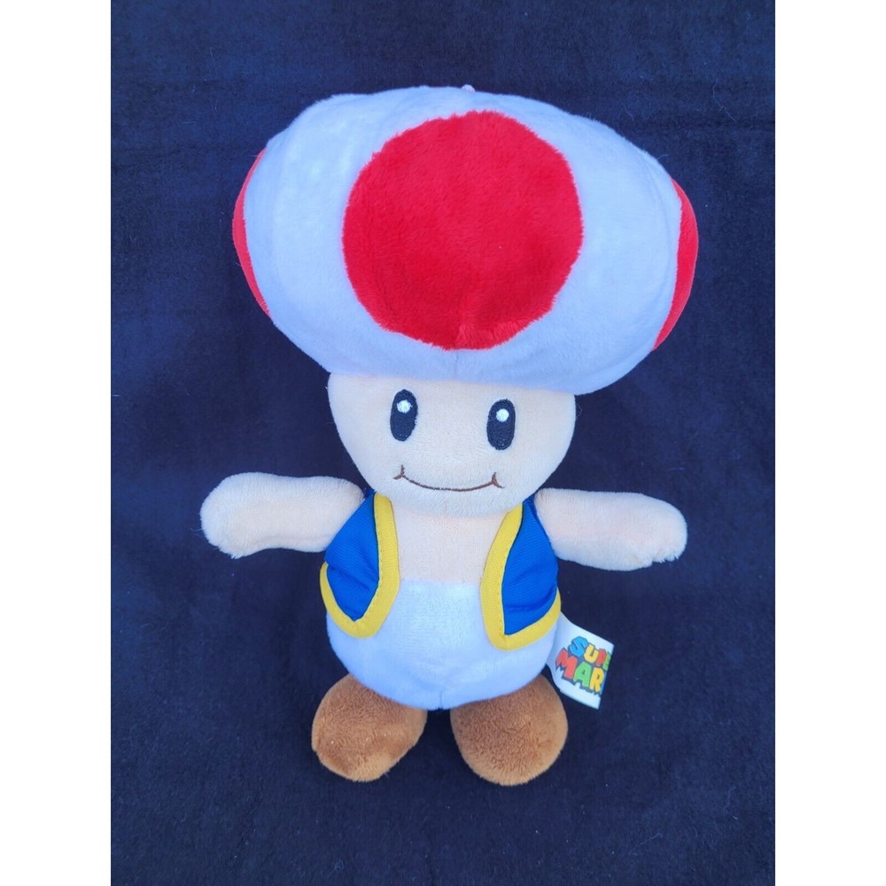 Super Mario Bros. TOAD 10” Plush Toy Doll Mushroom 2018